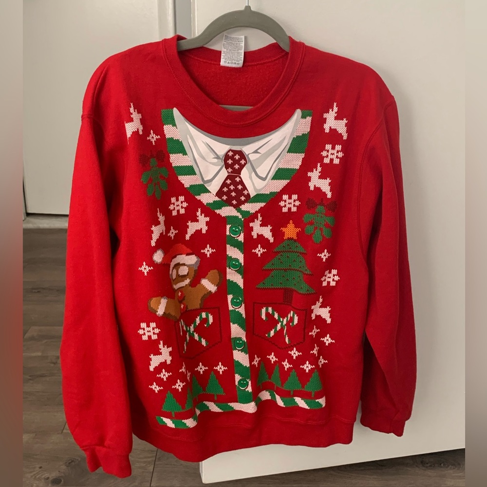 Jerseys ugly Christmas style crewneck sweatshirt